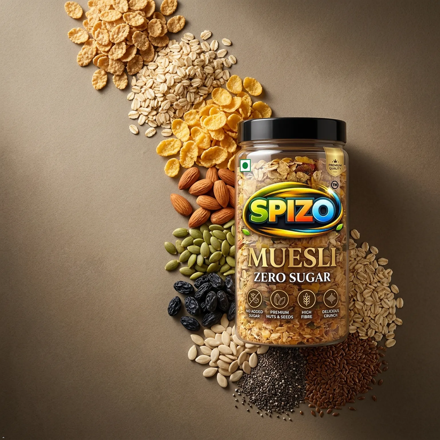 SPIZO Muesli Zero Sugar